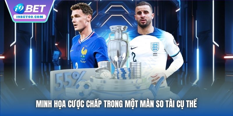 Minh họa cược chấp trong một màn so tài cụ thể